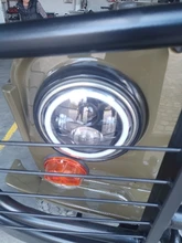 CO LIGHT 7 pulgadas faros LED de circulación diurna Hi/Lo haz 50W 30W Halo anillo de ámbar Ojo de ángel para Niva de Lada Offroad 4x4 UAZ 12V 24V