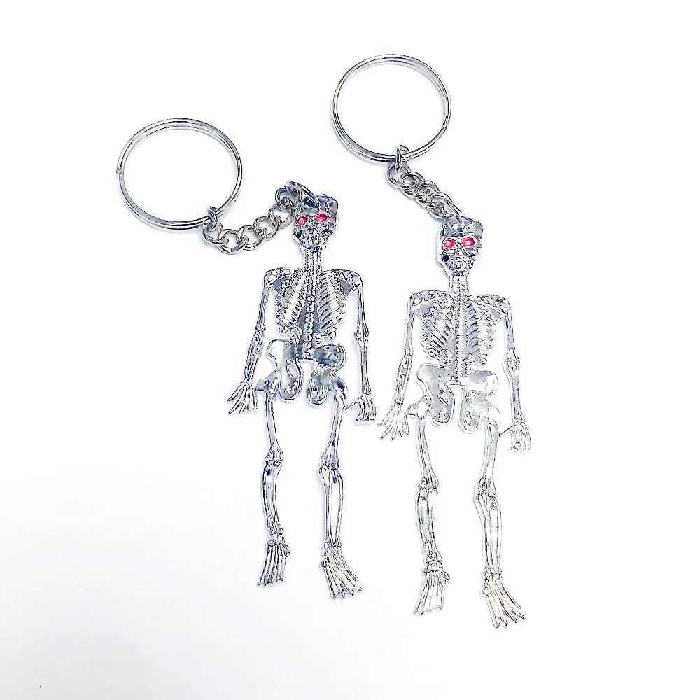 silver skeleton with keychain -   3g