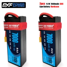 Batería Lipo DXF 3S 11,1 V 5200mAh 7000mah 6500mah 50C 60C 80C100C 120C 160C para modelo RC, coche, barco, camión, Buggy, 2 uds.