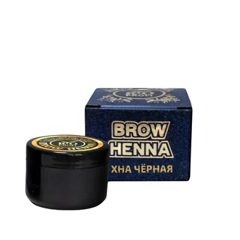 

Хна для бровей (для био татуажа) Brow Henna Черный, 5 гр Масло, крем, хна