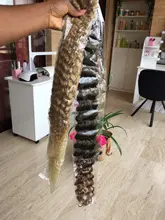 Extensiones de cabello trenzado de ganchillo con giro profundo, 22-28 pulgadas, Natural, sintético, ombré