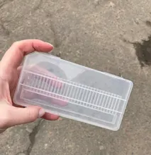 Caja de almacenamiento vacía de plástico para brocas de uñas, caja de exhibición transparente para brocas, cortador de fresado de 30 agujeros, accesorios organizadores, herramienta LAB5, Uds.