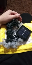 Garland String-Lights Flash Crystal-Ball Solar-Lamp Wedding-Decoration Fairy Christmas