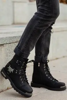 

BLACK MEN'S BOOTS WATERPROOF