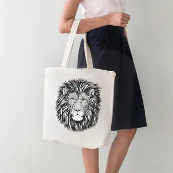 

Angemiel Bag Lion Large Tote Shopping Beach Bag
