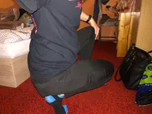 Ogilvy-mallas góticas de cintura alta para mujer, Leggings de realce, Sexy, con bolsillos, de poliéster, transpirables, mallas punk para fitness