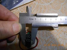 0,28 pulgadas rojo azul Digital Mini pantalla LED módulo DC2.5V-30V DC0-100V del voltímetro del probador de voltaje medidor de contador de Panel de coche de la motocicleta