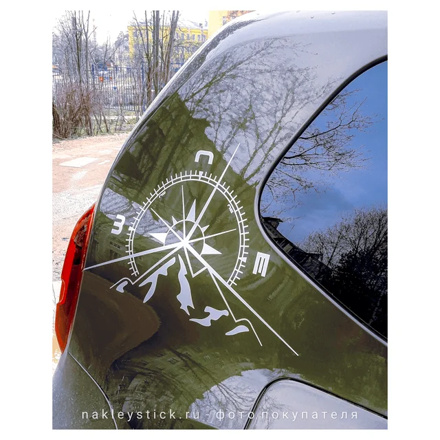 Stickers compass duster rose winds on Renault Duster Sandero on the body 2  pcs. - AliExpress