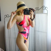 Bañador Sexy de una pieza para mujer, traje de baño estampado, mono de un hombro, Monokini de realce, brasileño, ropa de playa para verano, 2021