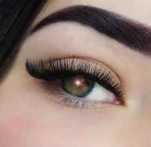 GLAMLASH-pestañas postizas individuales en forma de V, extensiones de pestañas con autoventilación 2D YY, suaves, elipse, puntas planas, prefabricadas, voluminosas Premium