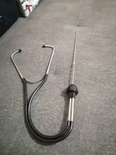 Estetoscopio de cilindro de mecánica automática, bloque de motor de coche, diagnóstico, audición automotriz, antigolpes, acero cromado duradero, 22,5 + 7CM