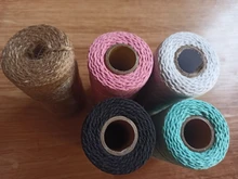 Cuerda trenzada que se utiliza para decoración de boda, 100% algodón, hilo de macramé, para fiesta,