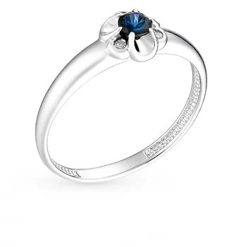 

Gold ring with sapphires and diamonds sunlight sample 585