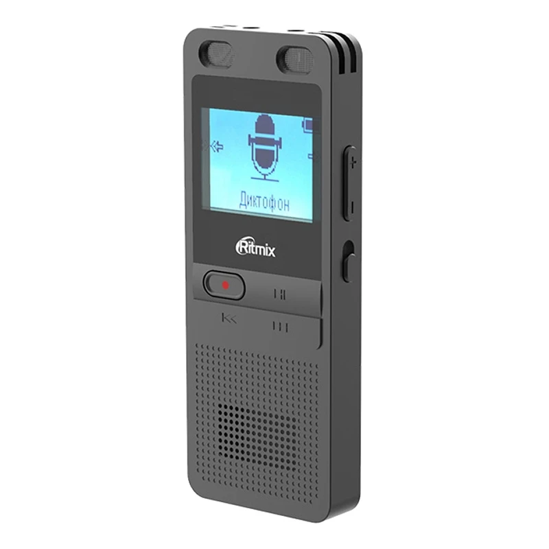 Диктофон RITMIX RR-910 4GB black (Li-Ion 600 мАч, MicroSd, голосовая активация, таймер, шумоподавление)