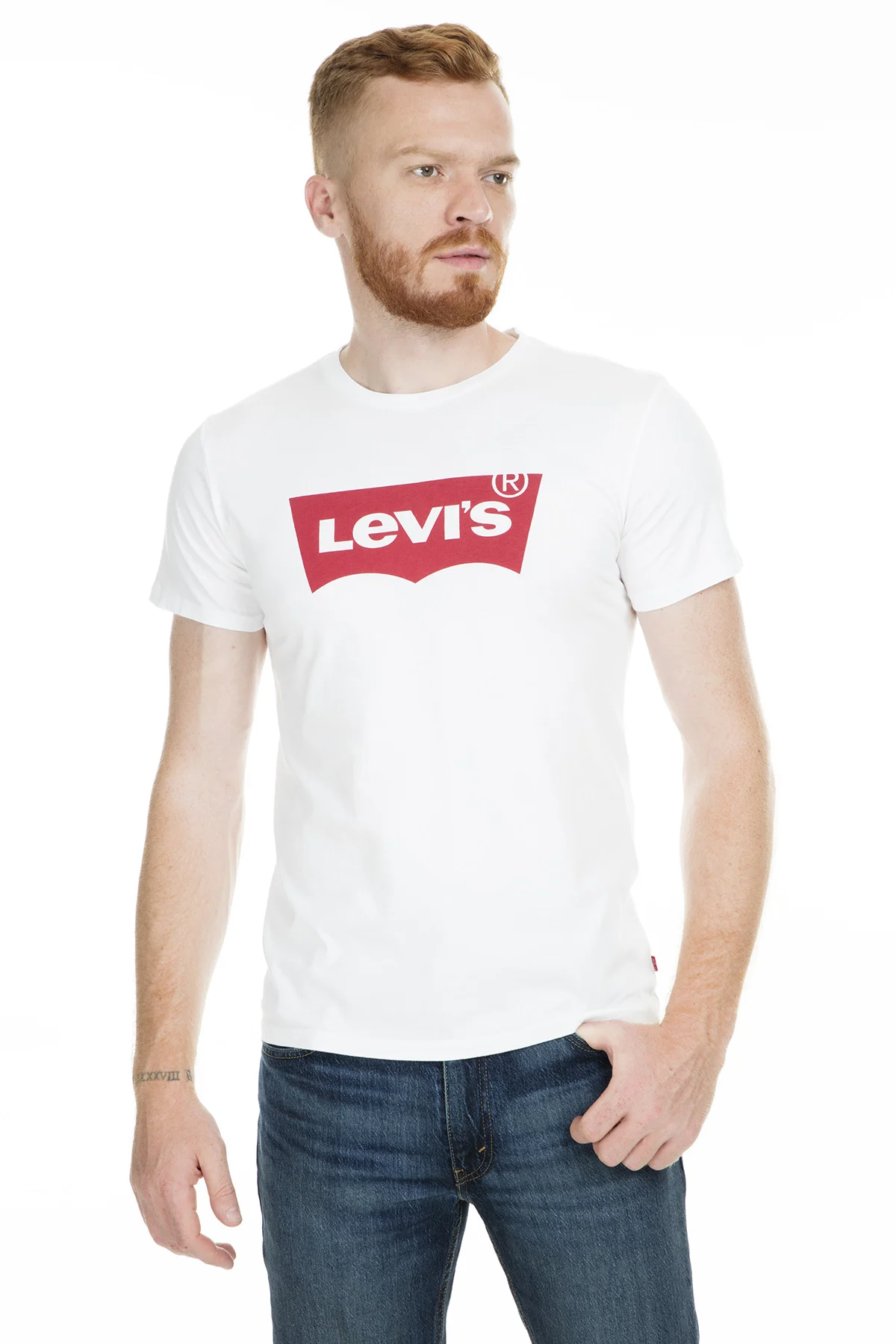 Levi's велосипедный Воротник T shirirt 17783