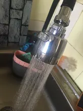 Kitchen Faucet Nozzle Sprayer Shower WATER-ROTATABLE-FILTER Splash-Proof Tap Stainless-Steel