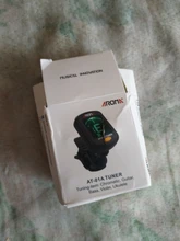 Guitar Tuner Chromatic Bass Ukulele Rotatable Black for Acoustic Lcd-Display