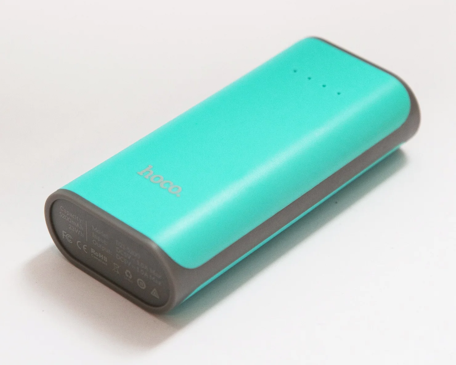 Внешний аккумулятор Hoco B21 5200 Tiny Concave pattern Power bank (Лазурный)|Внешние аккумуляторы| |