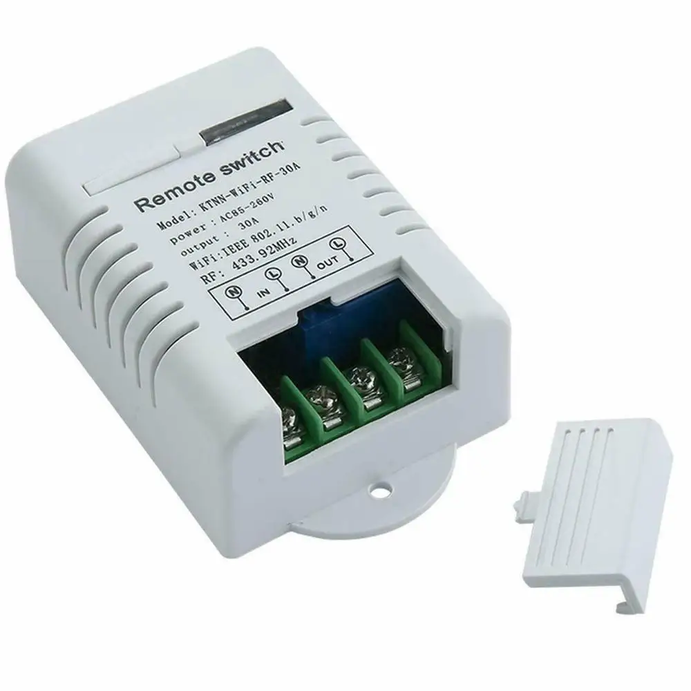 WiFi-RF-30A-1 30A Wi-Fi реле 1-канальный умный дом приемник Модули автоматизации - Цвет: WiFi-RF-30A-1