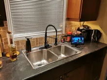 Grifos de latón para fregadero de cocina, escobilla, Palanca única, resorte extraíble, mezcladores, agua fría y caliente, grúa 9009