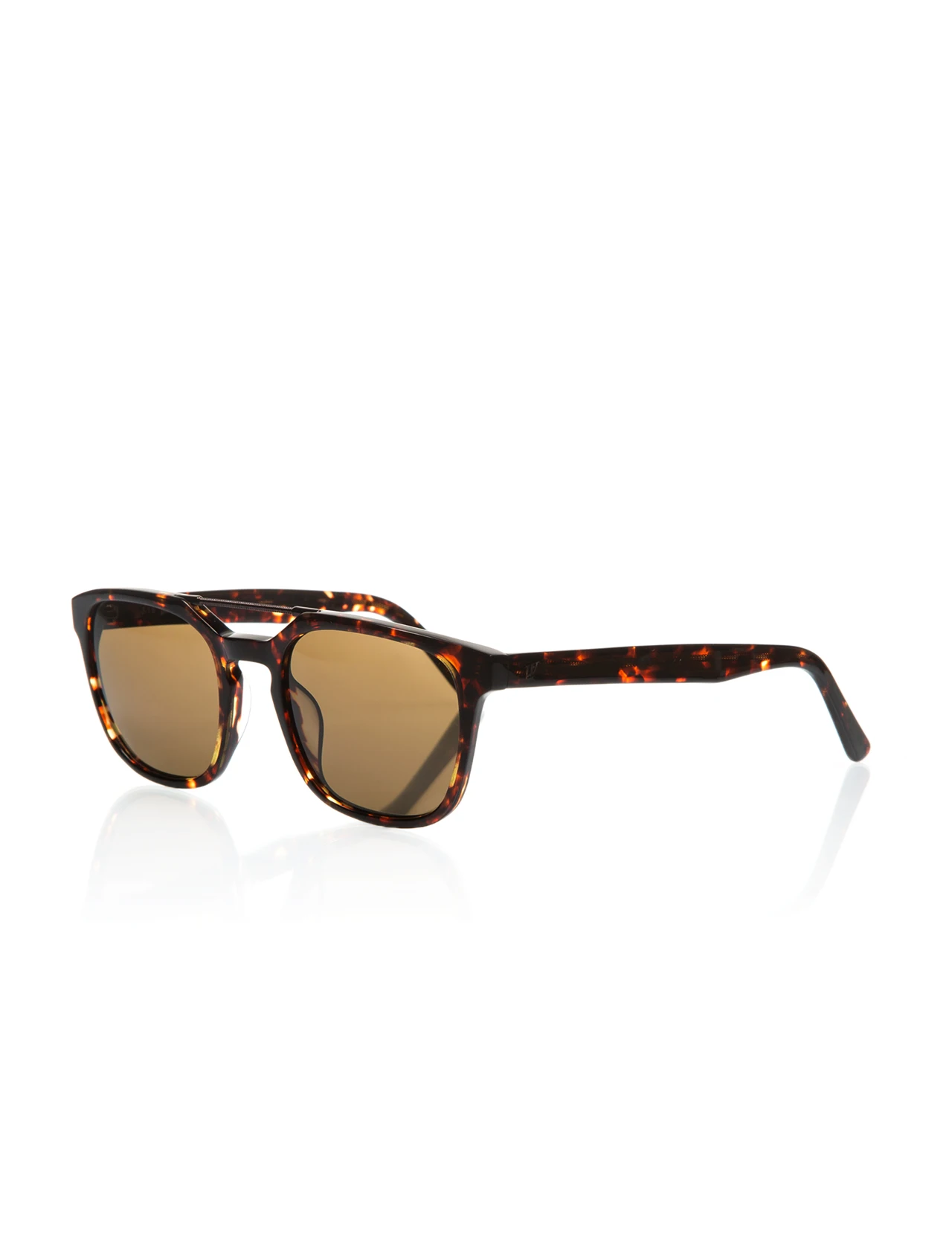 

Unisex sunglasses w 0166 52e bone Brown organic square square 51-21-145 web