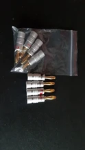 Conector de Banana de 4mm, conectores banana para altavoz de 24K, chapado en cobre y oro de 4mm, con poste de encuadernación de 4mm, 4 Uds.