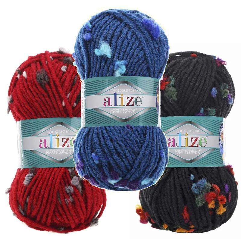 ALIZE MAXI FLOWER 100gr wool fancy yarn chunky yarn bulky yarn for knitting croc ALIZE MAXI FLOWER 100gr wool fancy yarn chunky yarn bulky yarn for knitting croc