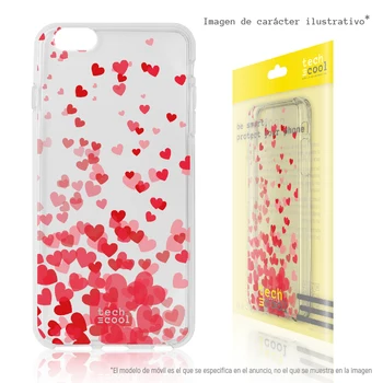 

FunnyTech®Silicone Case for Samsung Galaxy A7 2018 L Mini hearts transparent rain