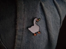 Brooch Pins Jewelry Badges-Accessories Game Goose Untitled Metal-Alloy Hard Enamel HONK