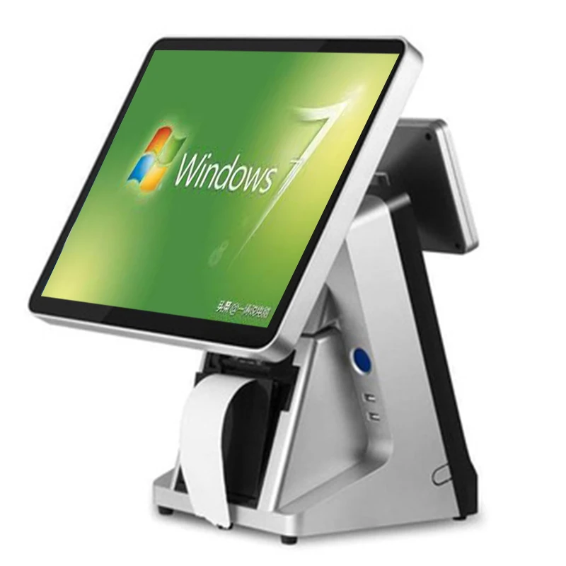 Best Price J1900 Commercial POS System for restaurants 15'' capacitive touch screen Cash Register with VFD built-in printer Best Price J1900 Commercial POS System for restaurants 15'' capacitive touch screen Cash Register with VFD built-in printer