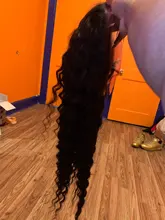 Pelucas de cabello humano brasileño para mujeres negras, 28, 30, 40 pulgadas, barato, con encaje Frontal 13x4, rizado, sin pegamento, Remy