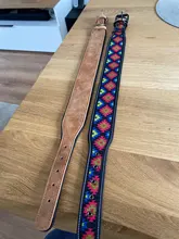 Dog-Collar Bulldog German Shepherd Wide-Leather Padded Pet-Dog Perro Soft for Medium