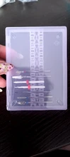 Caja de almacenamiento de brocas para uñas, contenedor vacío de exhibición, fresadora de acrílico, acceso a manicura, Full Beauty, 1 Uds., CH994