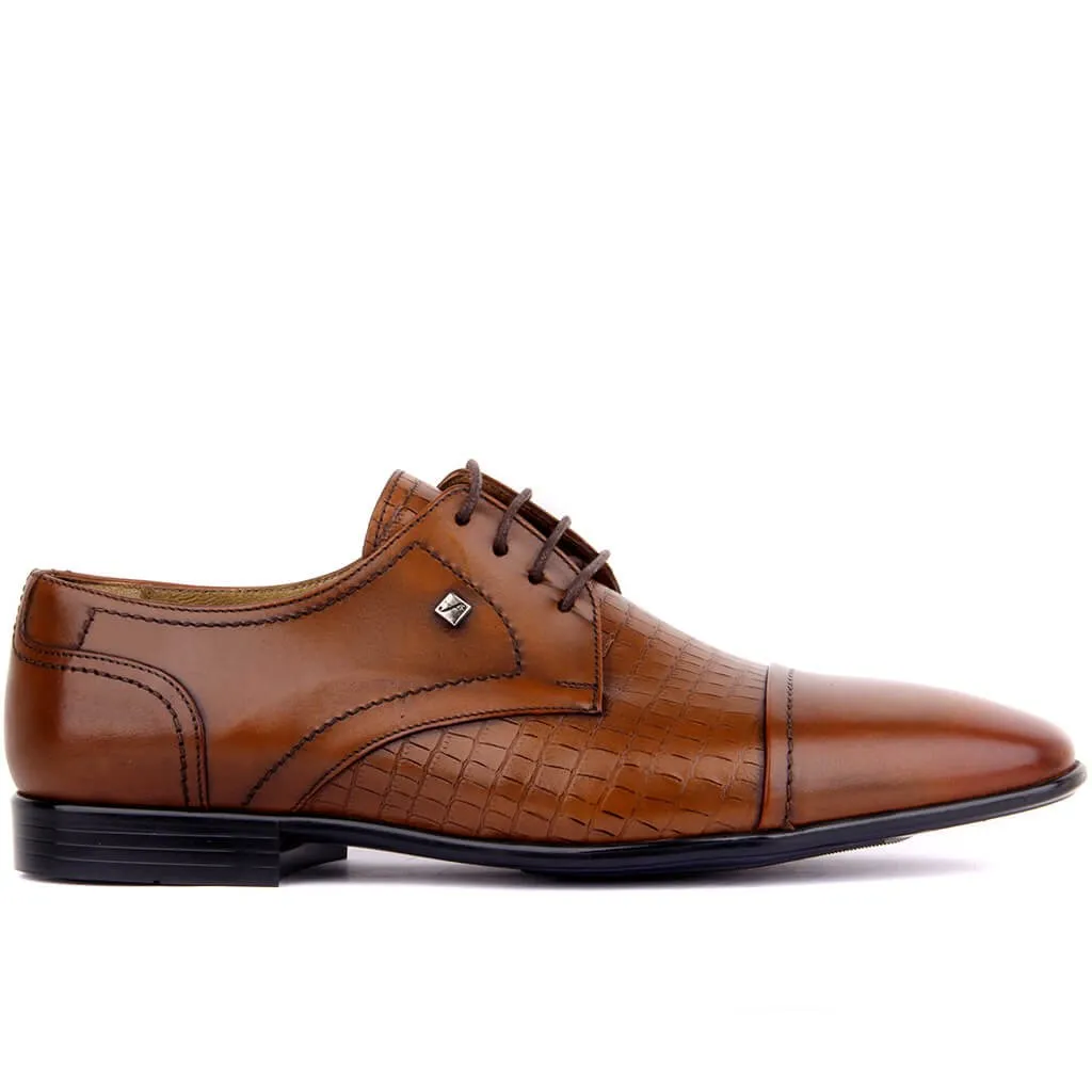^*Best Offers Fosco-Tan Lederen Mannen Casual Schoenen Derby Luxe Mens Ademend Slip Op Fashion Business Formele Kleding Schoenen mannelijke Office Party Wedding Schoenen Comfortabele Schoenen Chaussures Zapatos Hombre Maat 39-44 2019 Nieuwe
