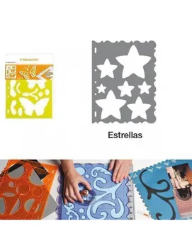 

CUTTING TEMPLATES SHAPED TRANSPARENT STAR FOR SCRAPBOOKING