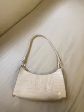 Bolso Baguette de piel de cocodrilo para mujer, bolsas de mensajero de hombro para mujer, bolsos de cuero de marca de lujo, bolsos cruzados, novedad de 2020