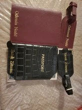 Letras iniciales con monograma de moda Unisex Saffiano funda de pasaporte con etiqueta de equipaje, conjunto de accesorios de viaje