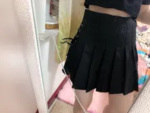 Sexy Skirt A-Line Lace-Up Punk Girls Harajuku Gothic High-Waist Preppy Women Summer Hip-Hop