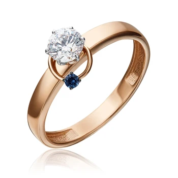 

585 sterling gold ring, Platinum brand, art. 01-5211-00-504-1111-38