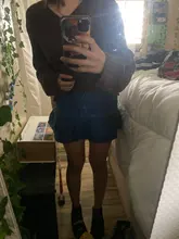 Minifalda vaquera plisada para mujer, pantalones vaqueros cortos de cintura alta, con volantes, estilo coreano, Harajuku Punk Y2K