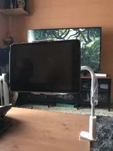 Soporte para tableta de 130cm de largo para brazo y cama, Clip de escritorio para iPad, soporte para tableta de 4,0 pulgadas a 10,6 pulgadas