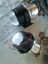 Bombillas Led de Metal para coche, Luz antiniebla de 2,5 pulgadas, bi-xenón HID, lente de proyector Hi/Lo Universal, Retrofit H8 H9 H11, 2 uds.
