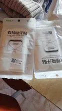 6 unids/set absorbente de sudor pegatinas desechables escote no marcado pegatinas camisa blanca Collar Anti-sucio pegatinas de Collar TSLM1