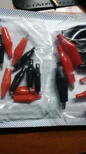 Alligator Clip Battery-Tester Probe Crocodile-Clip Electrical-Clamp-Testing Metal Plastic