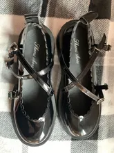 Mujeres Mary Jane Lolita Cosplay Zapatos Mujer Bombas Punta redonda Tacones gruesos Cruz atada Hebilla Correa Mujer 2021 Plataforma Zapatos de mujer