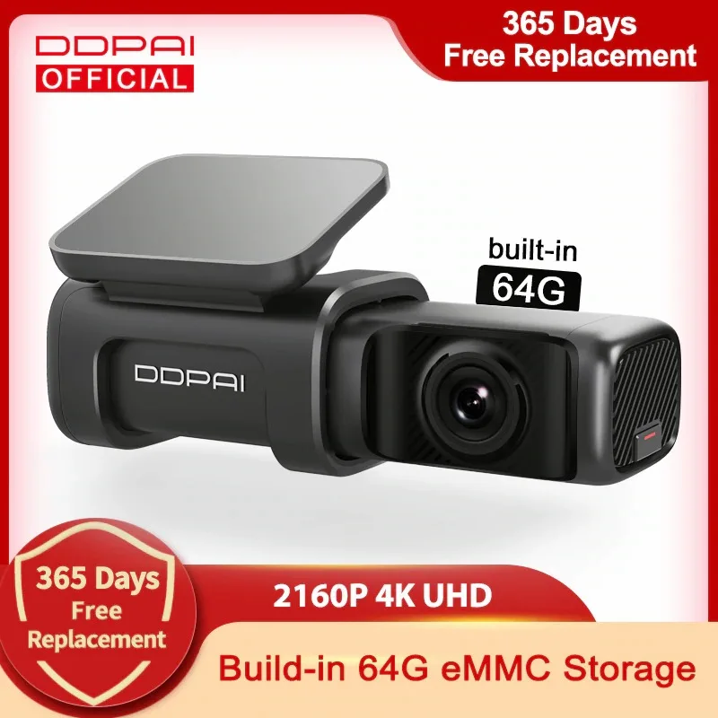 DDPAI Dash Cam Mini 5 UHD DVR Android Car Camera 4K Build-in Wifi GPS 24H Parking 2160P Auto Drive Vehicle Video Recroder Mini5