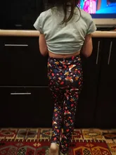 3 unids/lote 2021NEW niñas polainas Niños Niñas Ropa de la impresión de flor elástico pantalones niños pantalones polainas ropa de niña 4-13 años