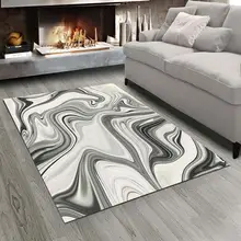 Else серый мраморный волнистый дизайн 3d принт Нескользящая микрофибра для гостиной современный ковер моющийся коврик