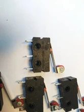 Mini Interruptor de Límite Micro palanca con rodillo de bisagra, 10 Uds.