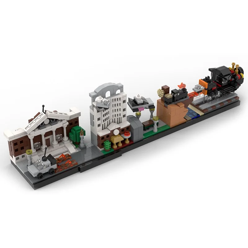 

Buildmoc City Street Architecture Skyline Blocks Building MOC Lord Ring Castle Back Future Bricks Constructor Ornament Boys Toys